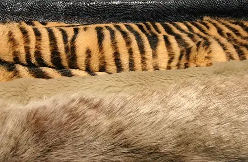 Close-up of red leathers at METAFORA wholesale